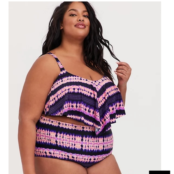 torrid Other - 🆕PINK & PURPLE TIE-DYE MEDALLION  2 PC SWIM SUIT